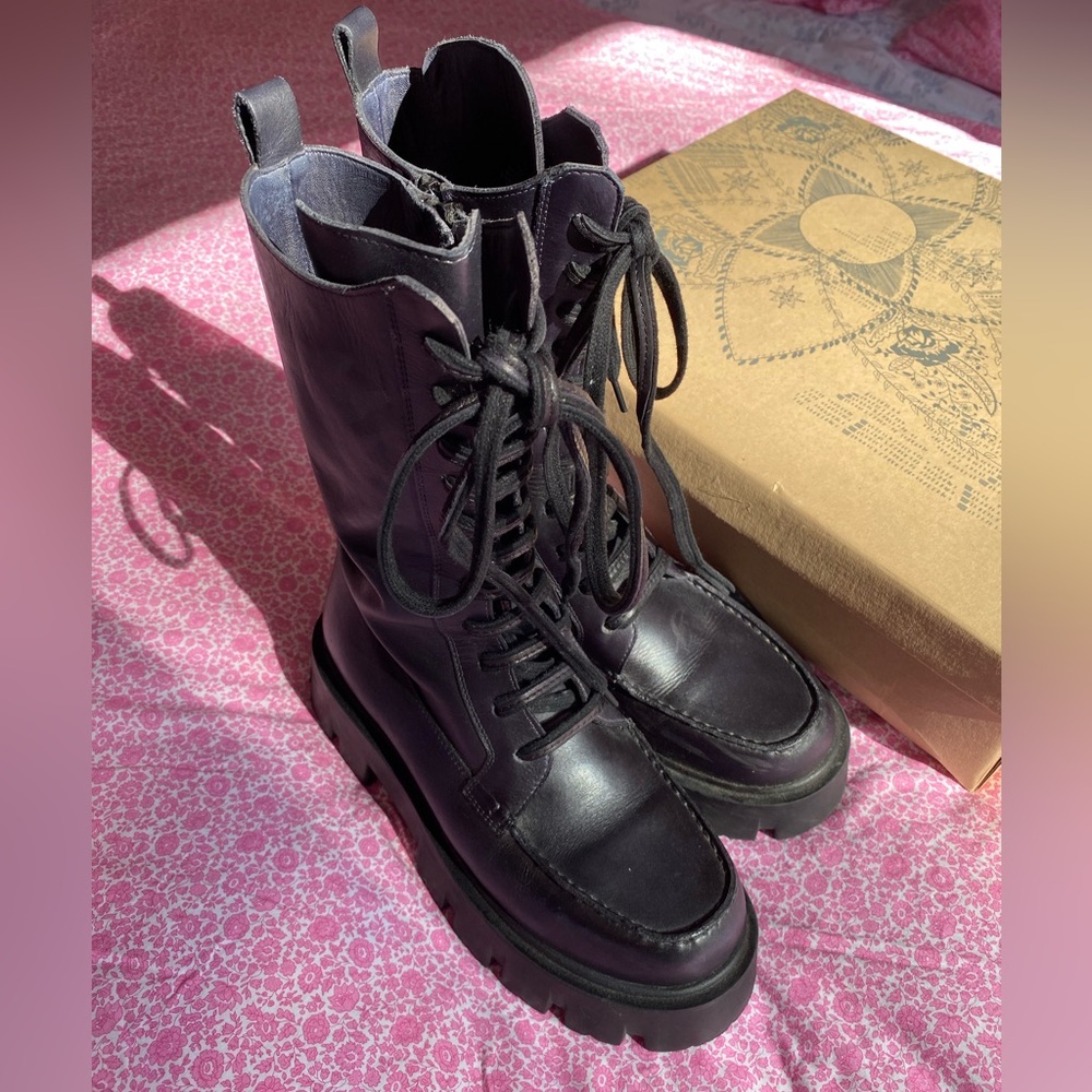 Free People Jones Boots Black 8 - Picture 9 of 16